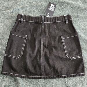 Forever 21 Black Skirt with White Accents